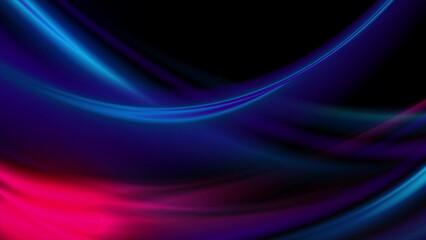 Abstract blue and purple smooth blurred waves elegant background