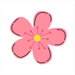 Spring Pink Simple Flower