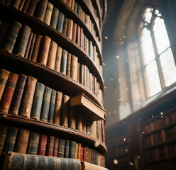 Obraz premium Bibliophile's Cathedral