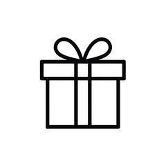 Gift icon colored shapes