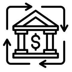 Inclusive Banking  Icon Element For Design
