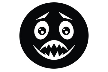 scared face vector icon