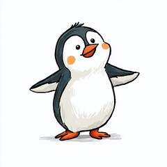 Obraz premium Unleash Your Creativity A Powerful Visual Prompt Generator for Imaginative Penguin Art