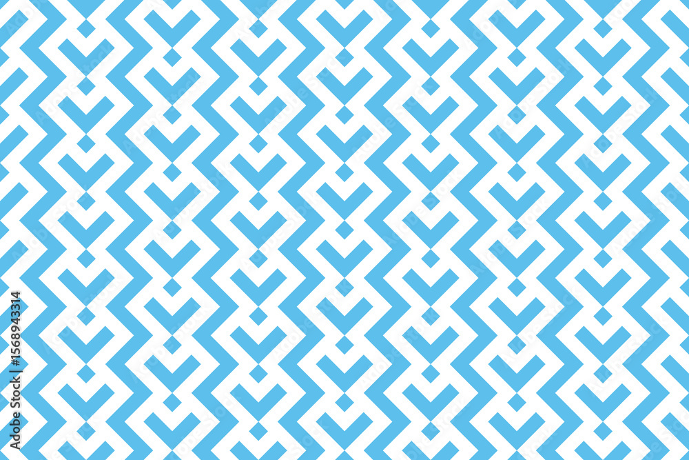Aufkleber Abstract geometric pattern. A seamless vector background. White and blue ornament. Graphic modern pattern. Simple lattice graphic design