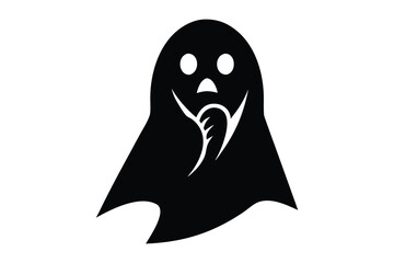 whispering ghost vector icon