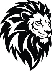 Side Round Head lion vector