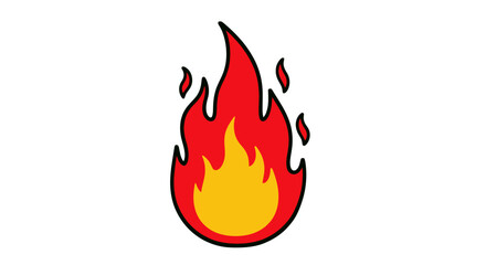 Fiery Flame: Hot and Bold Graphic Design