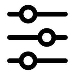 Black silhouette depicting elements relevant to basic configuration management on white background