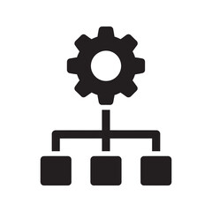 Skill assessment glyph icon with a checklist and person symbol for employee evaluation human resources review and talent management process