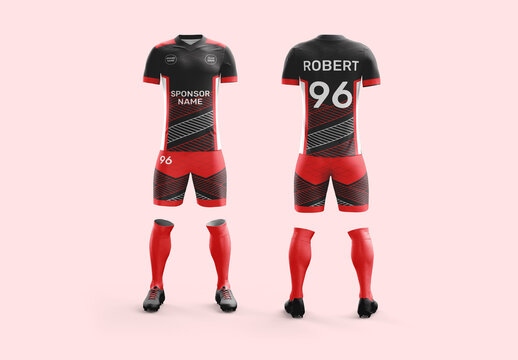 Editable Sports Full Jersey Kit Design With Pant