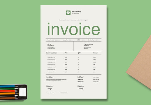 Invoice Design Template