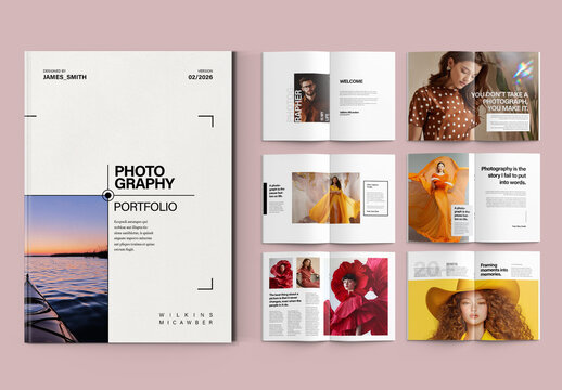 Photography Portfolio Design Layout