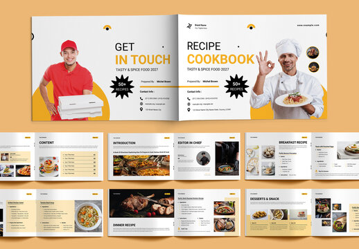 Recipe Cook Book Template Layout
