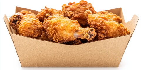 Crispy Fried Chicken in Paper Tray