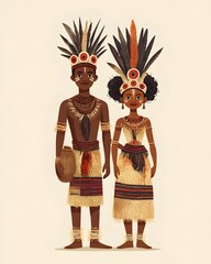 Ancient Egyptian gods and queens as holiday decorations, artfully crafted like festive Christmas dolls and Halloween costumes, celebrating ancient mystique