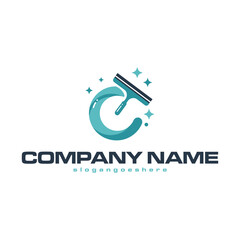 cleaning clean service logo icon vector