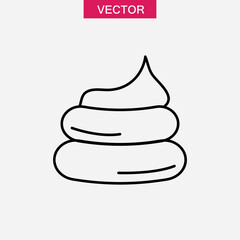 Poop icon or logo isolated sign symbol , trendy style illustration for web and app..eps