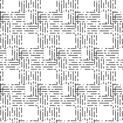 Minimal Geometric Seamless Pattern – Elegant Black and White Geometric Repeat Background for Textiles, Wallpaper, and Digital Design. EPS vector illustration