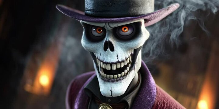 Baron Samedi the voodoo priest cursed with black magical power