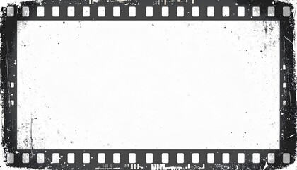 ヴィンテージフィルム枠 懐かしい35mmフィルムのノイズと傷を再現した背景