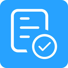 Document with checkmark icon signifying task completion or approval