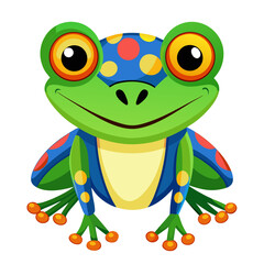 Obraz premium funny frog cartoon
