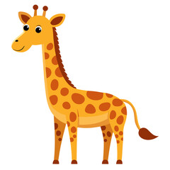 Obraz premium giraffe cartoon isolated on white