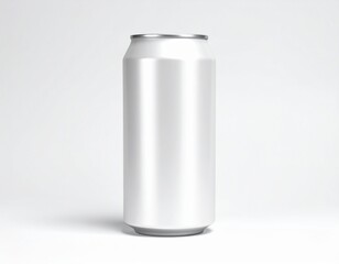 白い缶のモックアップサンプル　白背景