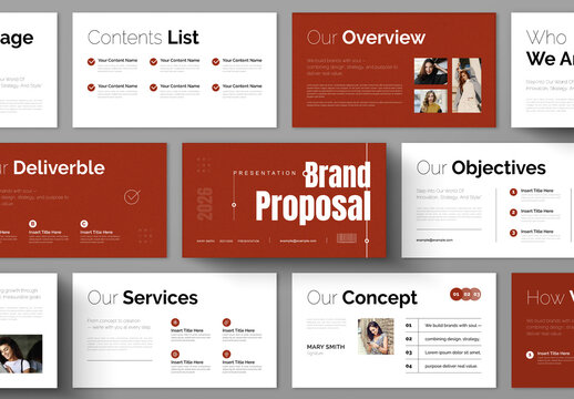 Brand Proposal Presentation Template Design Layout
