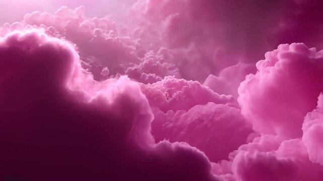 Abstract pink cloud formations