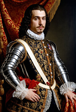 Louis XIII the Just House of Bourbon 1610 King of France and Lower Navarre artistic interpretation