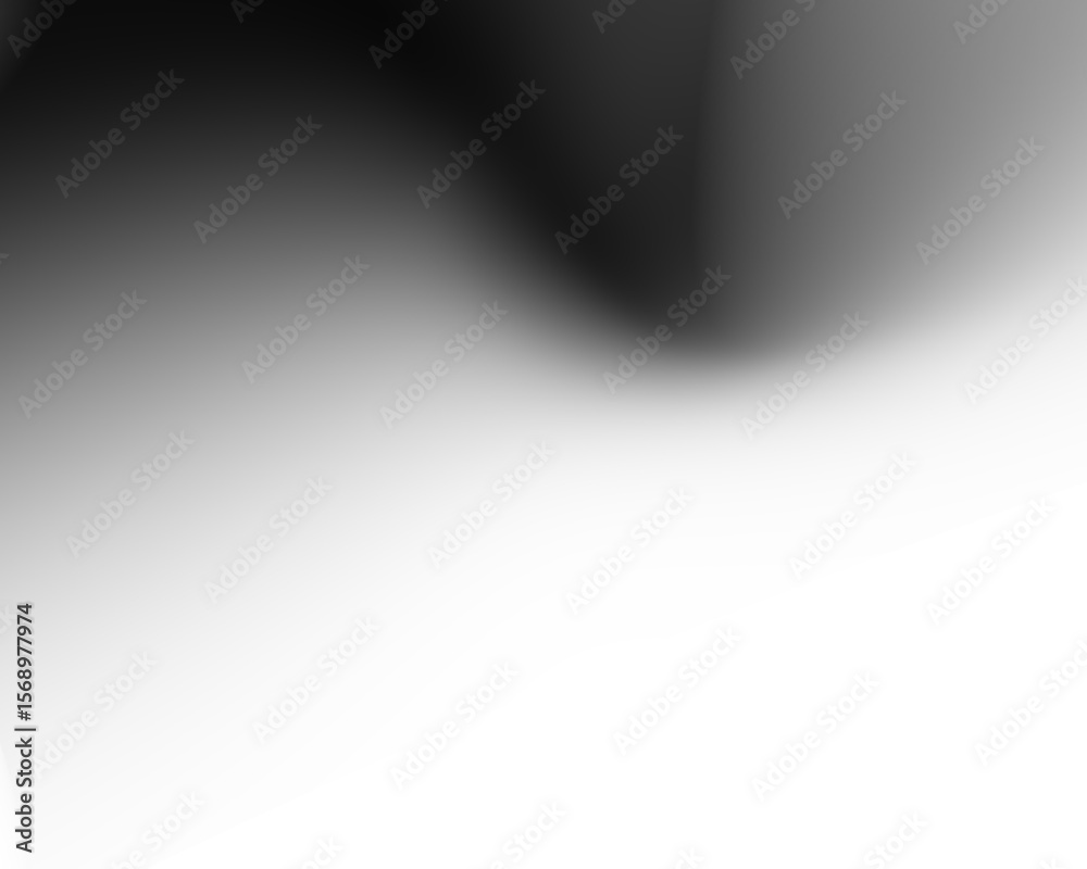 Poster Transparent black gradient for design and decoration. Black gradient shadow effect isolated on transparent background