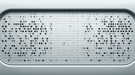 Perforated Metal Surface: Detailed view of a metal surface with a pattern of circular perforations, creating a tactile and visually interesting design element.