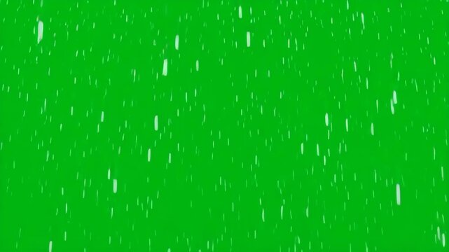 Animated Snowfall with Green Screen Effect