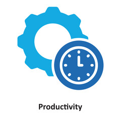 Productivity Vector Icon which can easily modify or edit
