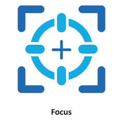 Focus Vector Icon which can easily modify or edit
