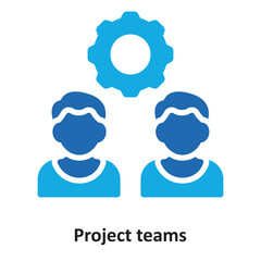 Project teams Vector Icon which can easily modify or edit