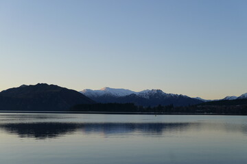 sunrise over the lake