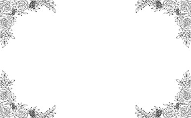 Fototapeta premium black and white frame