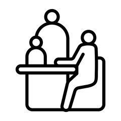 Fototapeta premium Parent Meeting Icon