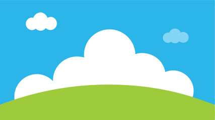 Fototapeta premium landscape with clouds and sky