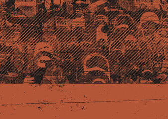 Glitch distorted geometric shape . Noise destroyed logo . Trendy defect error shapes . Glitched frame .Grunge textured . Distressed effect .Vector shapes with a halftone dots screen print texture. 