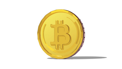 euro coin isolated on white