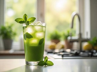 mojito cocktail on the table