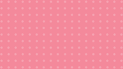 Sweet pink vector background with delicate white star outlines. Perfect for feminine, baby, and cute designs.