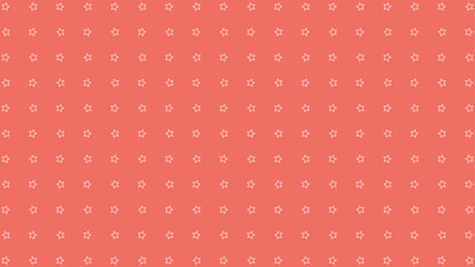 Warm coral vector background with delicate white star outlines. Perfect for gentle, subtle, and cheerful designs.