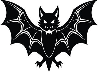 Spooky Halloween Bat Illustration Night Creature Design