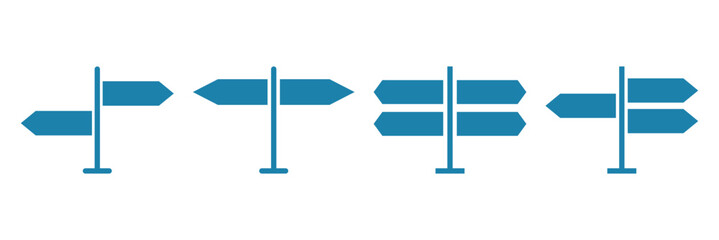 signpost icon vector illustration isolated background