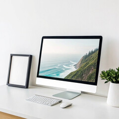 Fototapeta premium computer and monitor