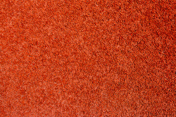 Red running track Synthetic rubber on the athletic stadium